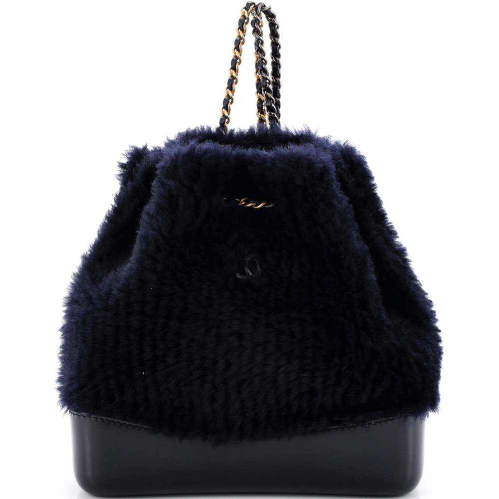 Chanel Gabrielle Backpack Shearling And #258289C25B - Picture 1 of 7